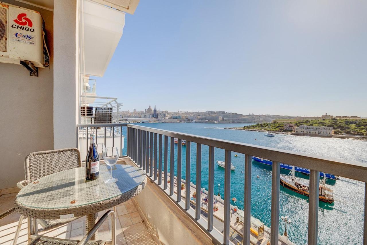 Marvellous Apartment With Valletta And Harbour Views Sliema Eksteriør bilde
